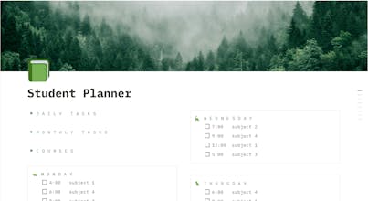 Notion | Student Planner gallery image
