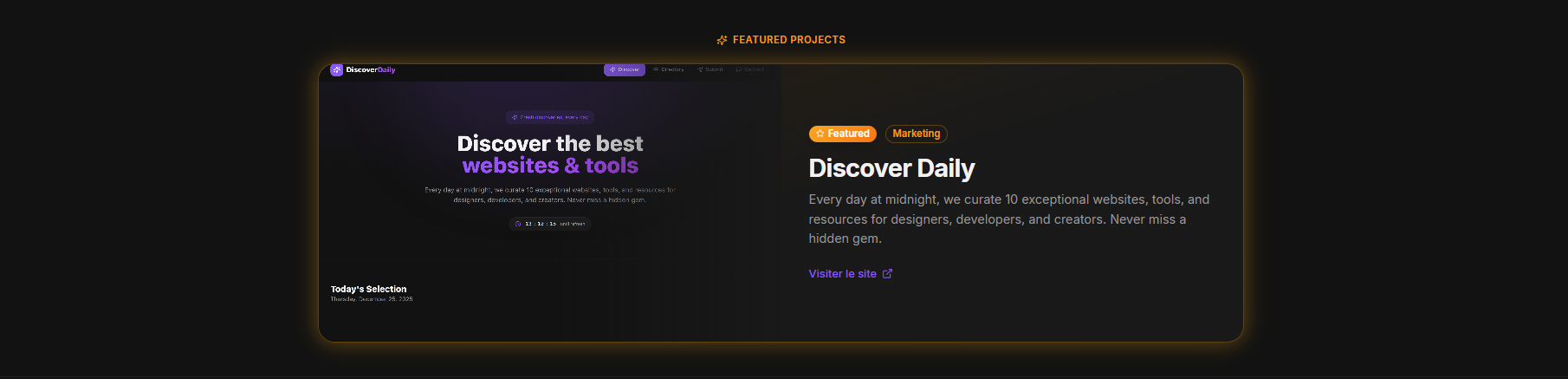 DiscoverDaily - Screenshot 3 showing product features and functionality