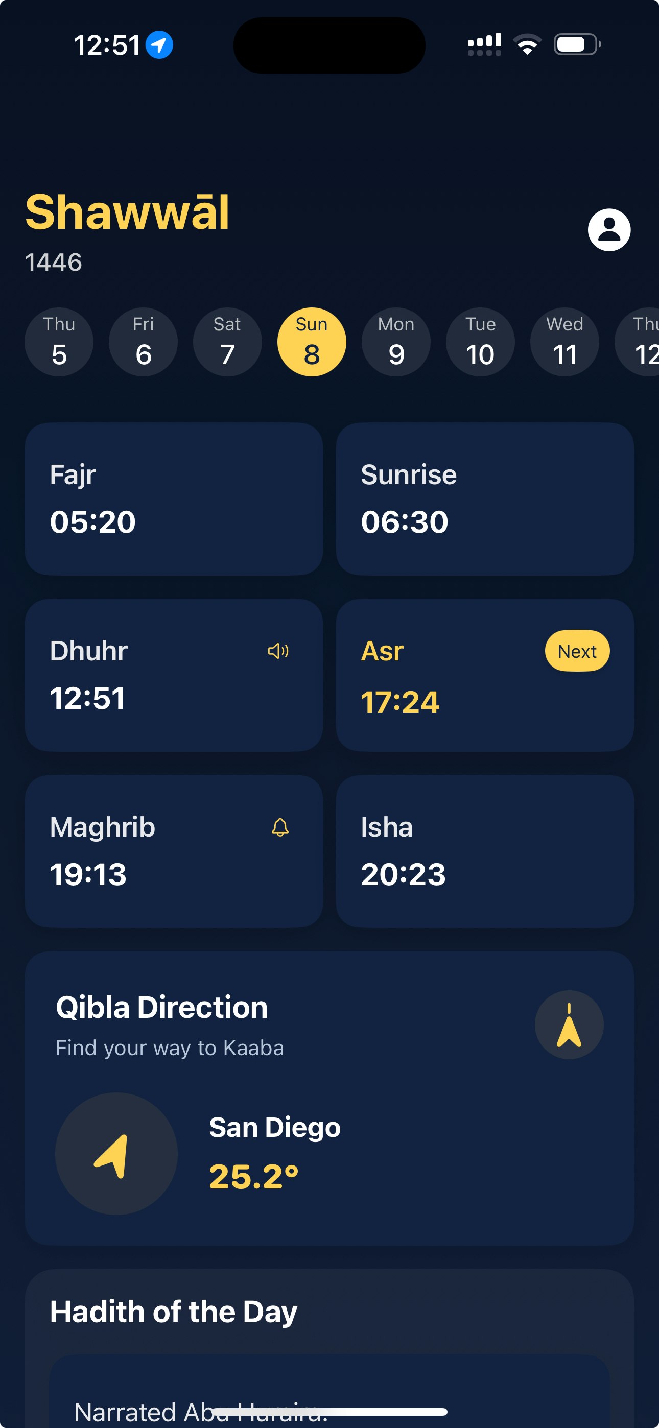 Arkan: Prayer Times & Qibla media 1