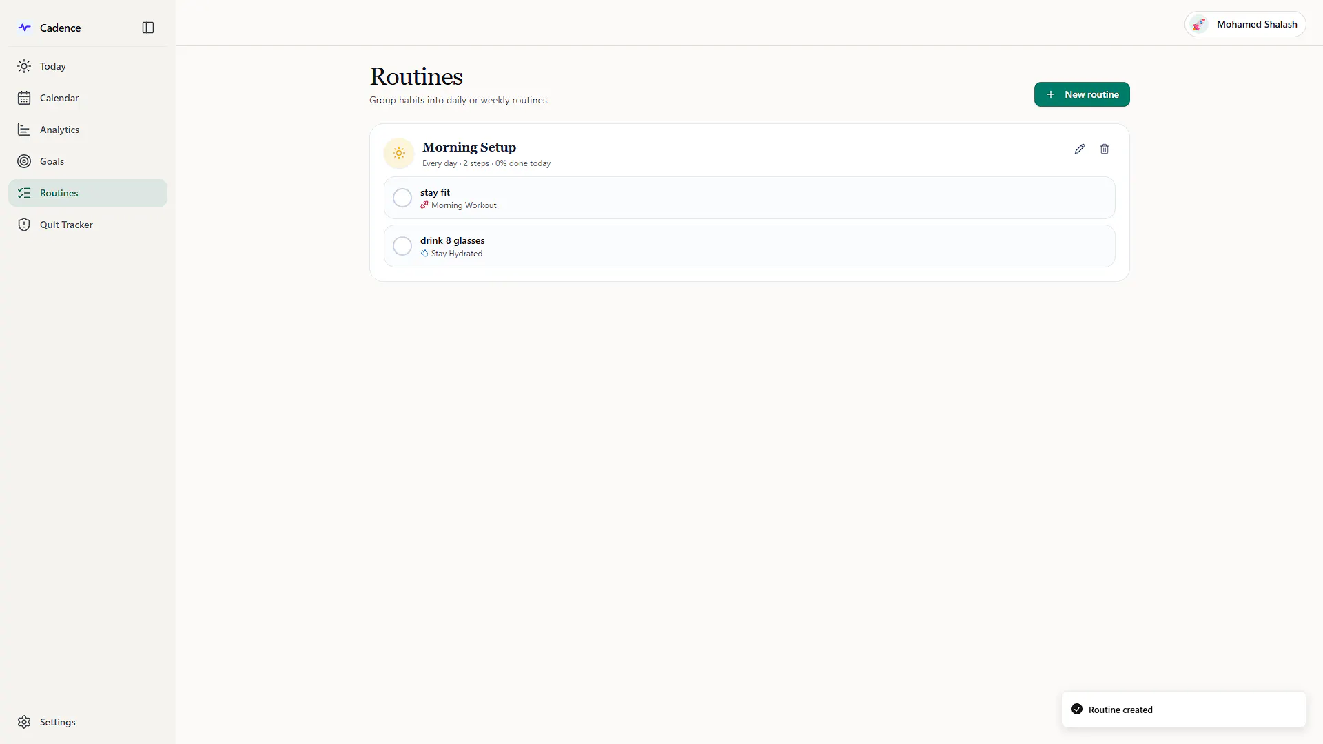 Cadence Habit Tracker gallery image