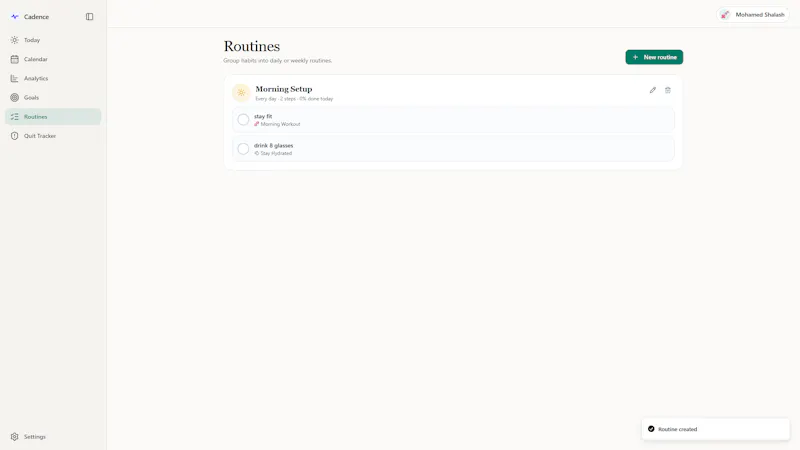 Cadence Habit Tracker screenshot 4