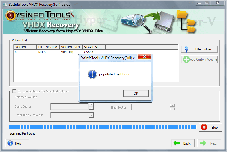 Sysinfo VHDX रिकवरी टूल - वीएचडीएक्स रिकवरी मीडिया 4