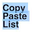 Copiar lista de pegar