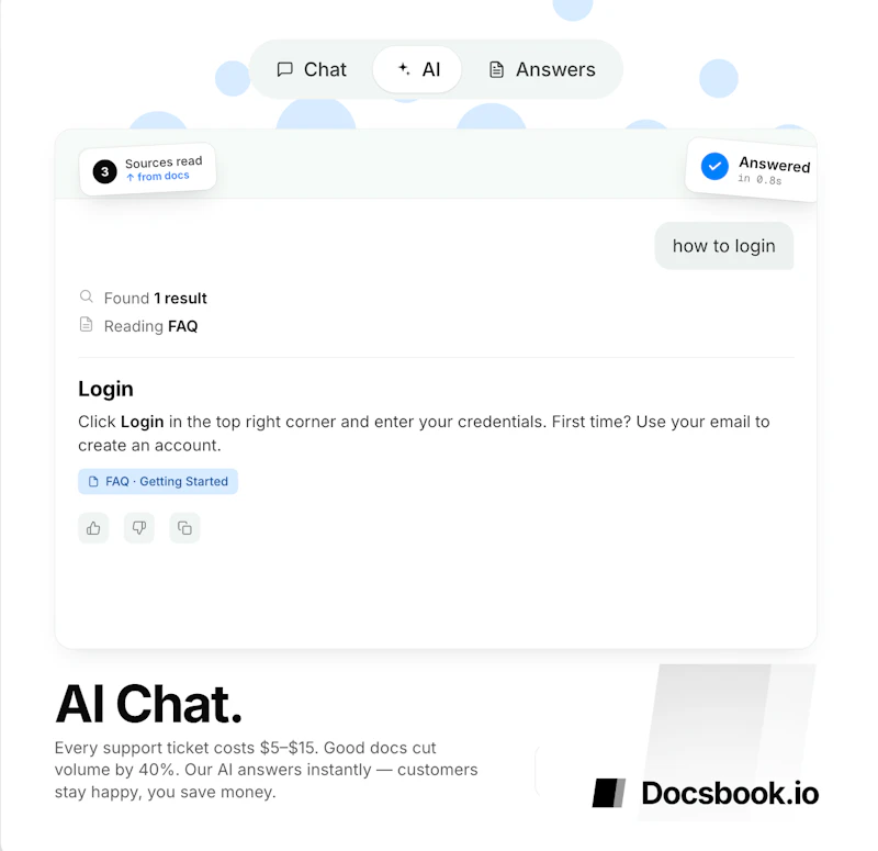 Docsbook — Branded website from GitHub screenshot 2