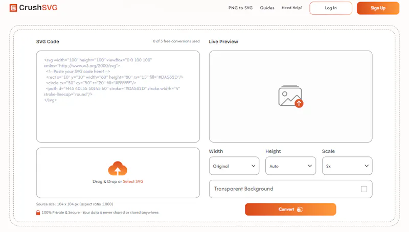 CrushSVG screenshot 2