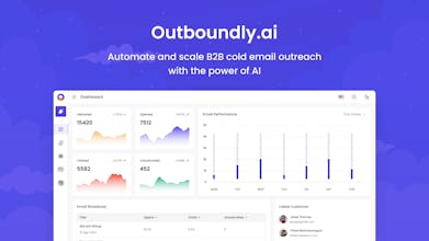 Outboundly.ai 的标志展示了人工智能在制作吸引人的电子邮件中的力量。
