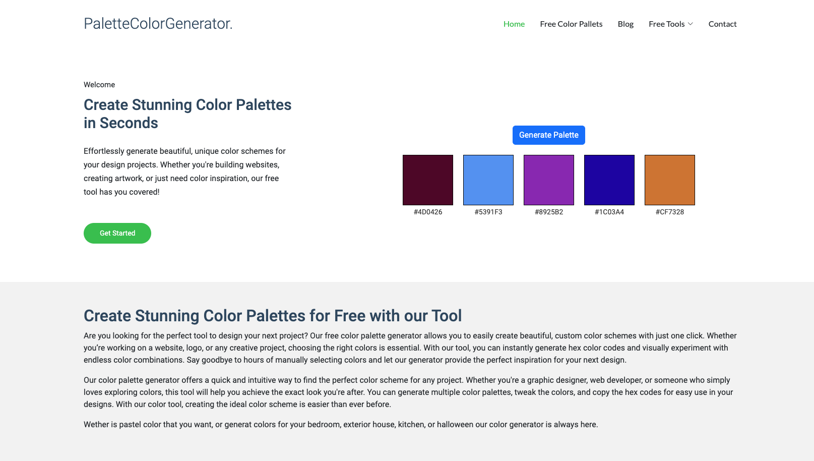 Mídia 1 de palettecolorgenerator.com