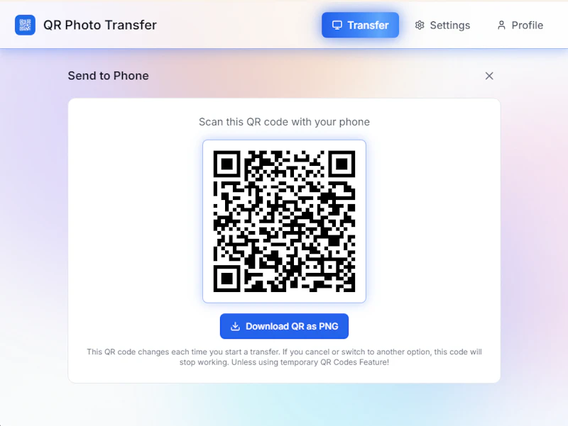 Secqr Photo Transfer screenshot 3