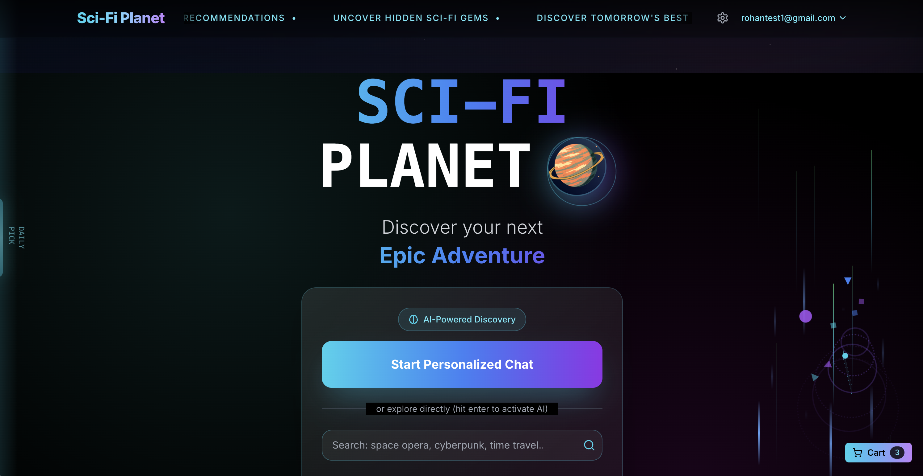 Média Sci-Fi-Planet.com - Plateforme de découverte et de recommandation de science-fiction 2