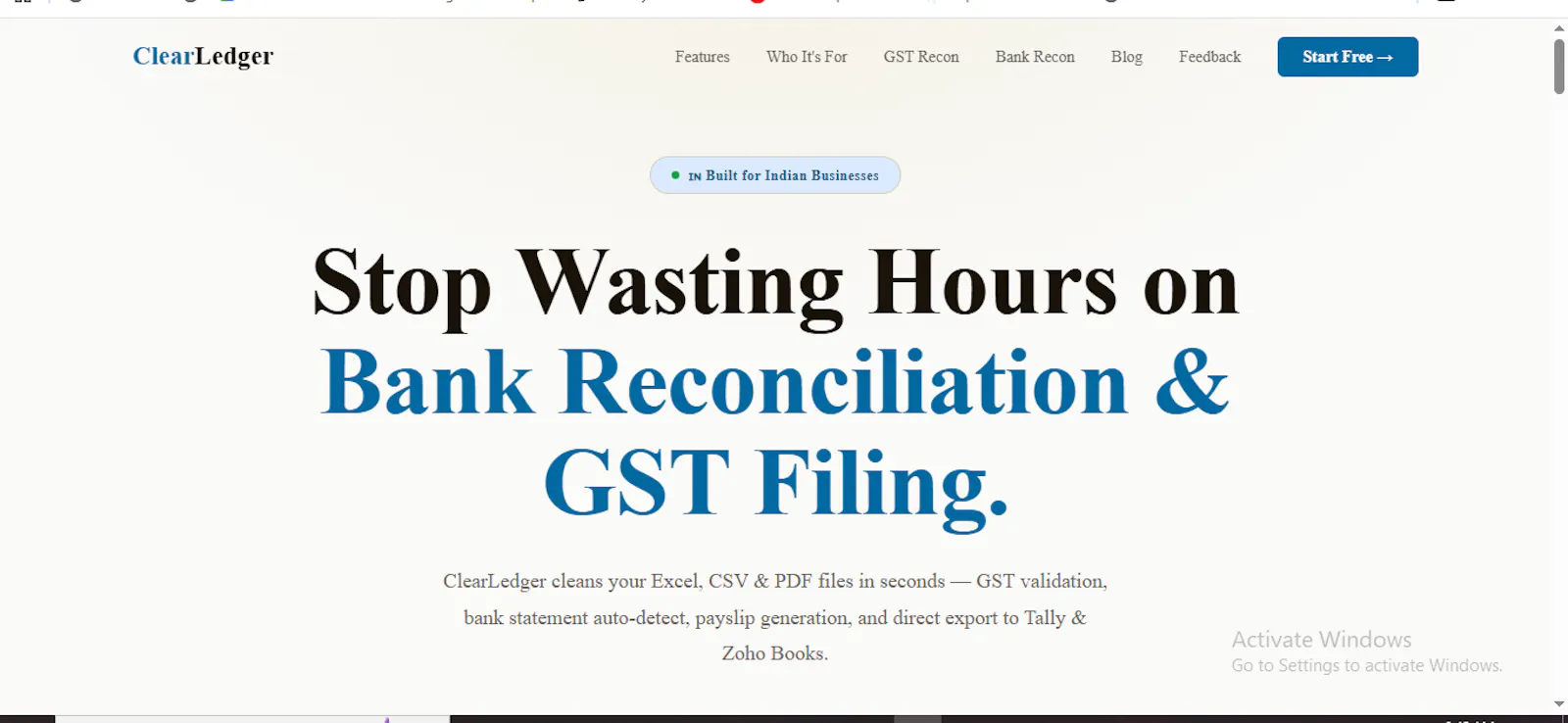 ClearLedger screenshot 1