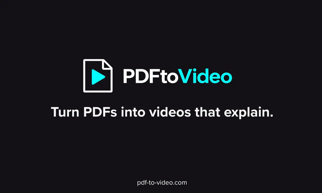PDFtoVideo 제품 배너