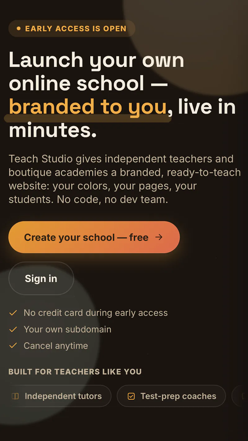 Teach Studio screenshot 2