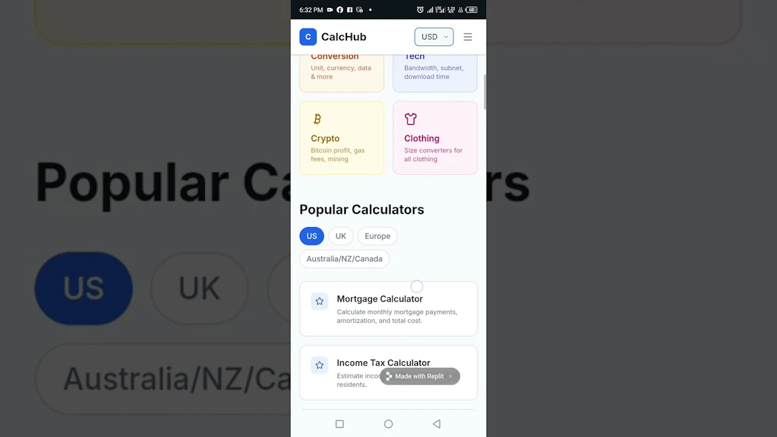 CalcHub screenshot 1 (video preview)
