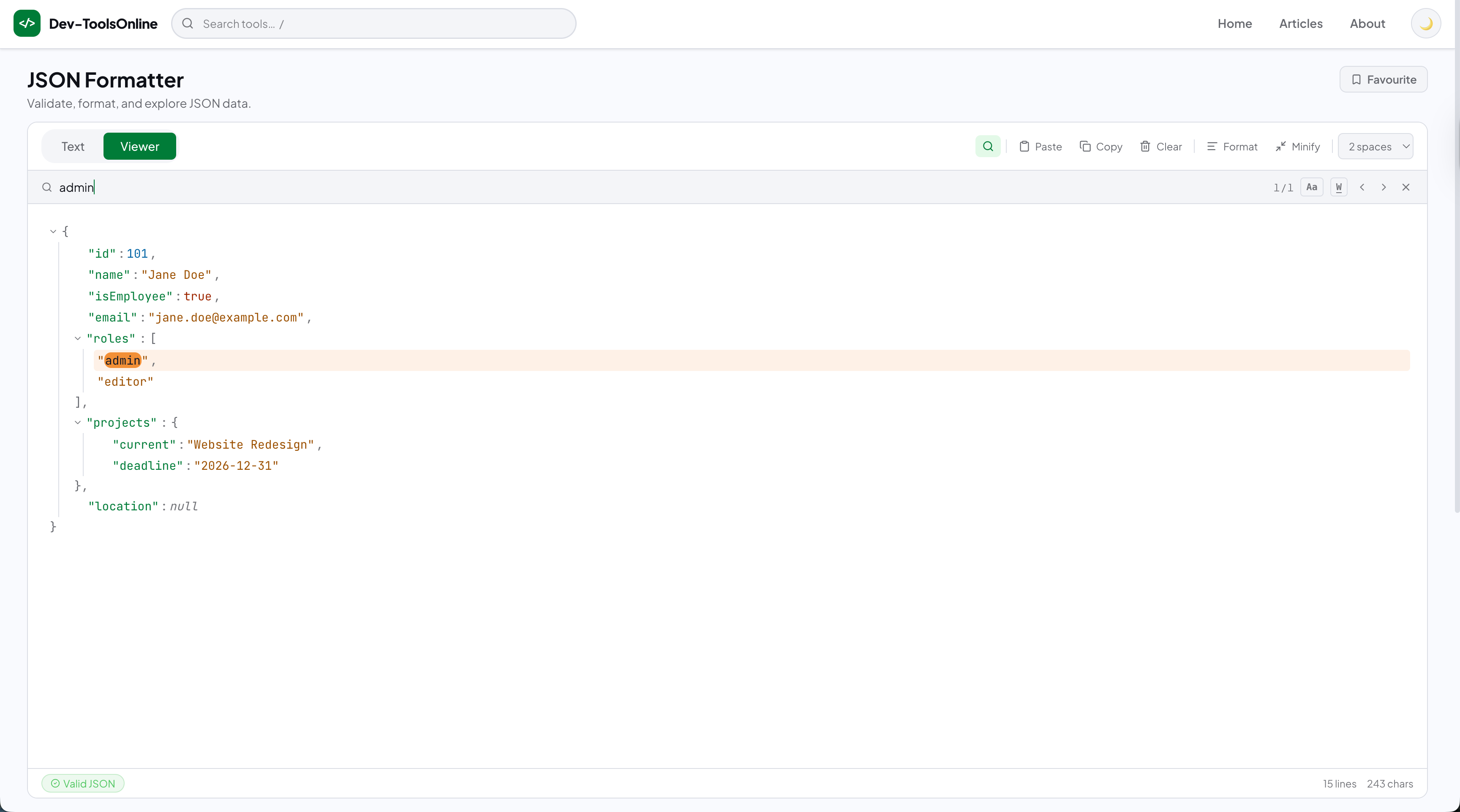 Better JSON Formatter gallery image