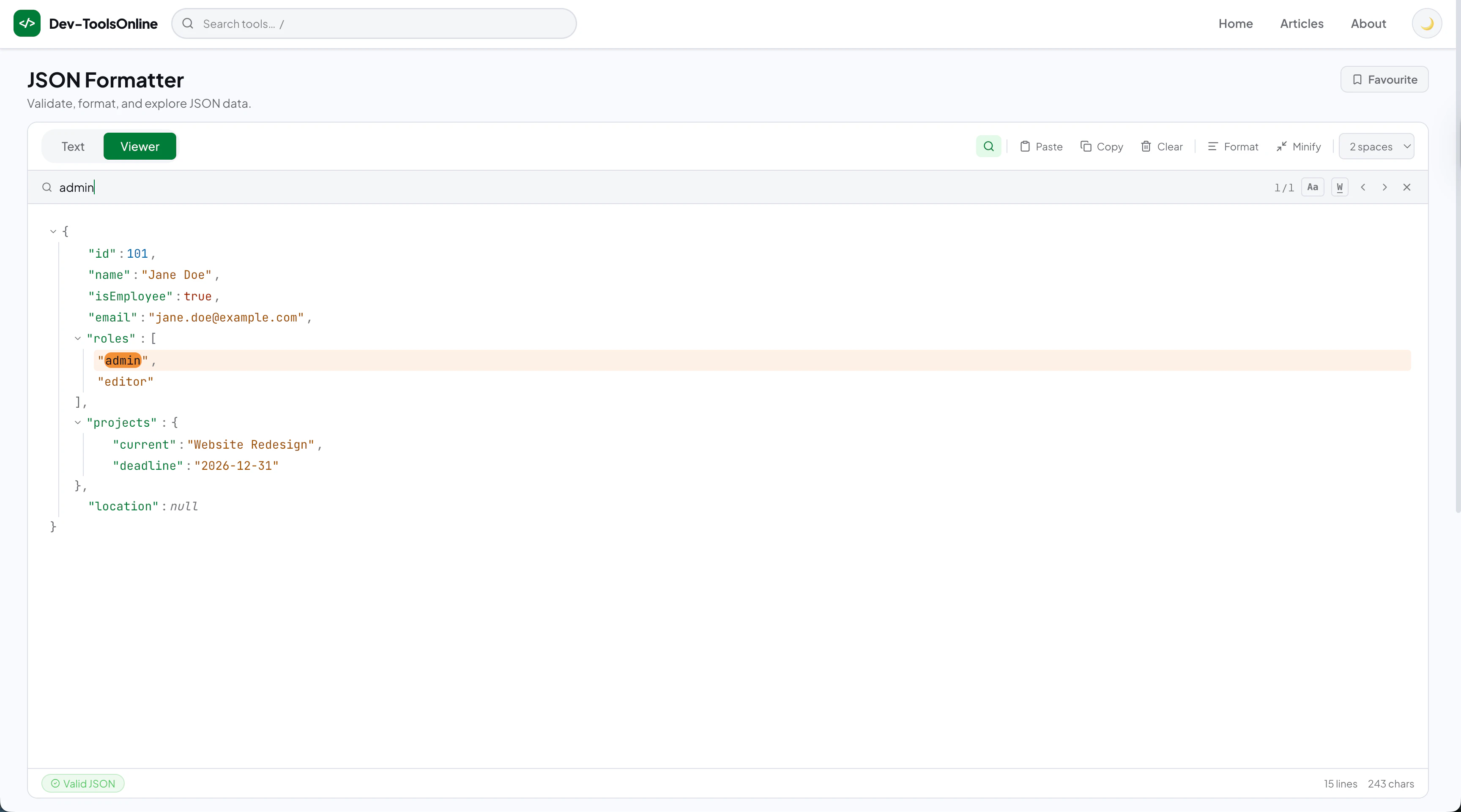 Better JSON Formatter 대표 미리보기