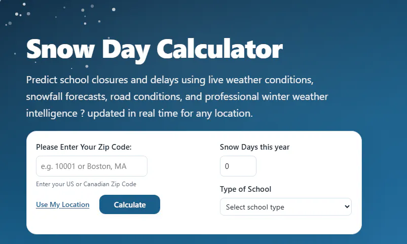Snow Day Predictor gallery image