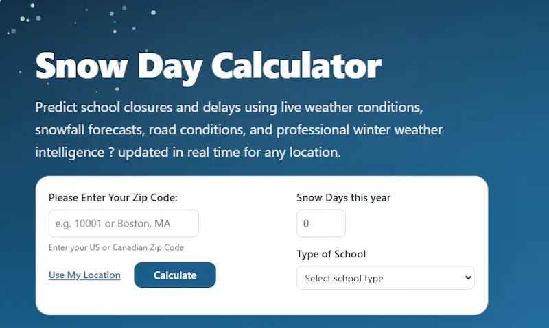 Snow Day Predictor screenshot 2