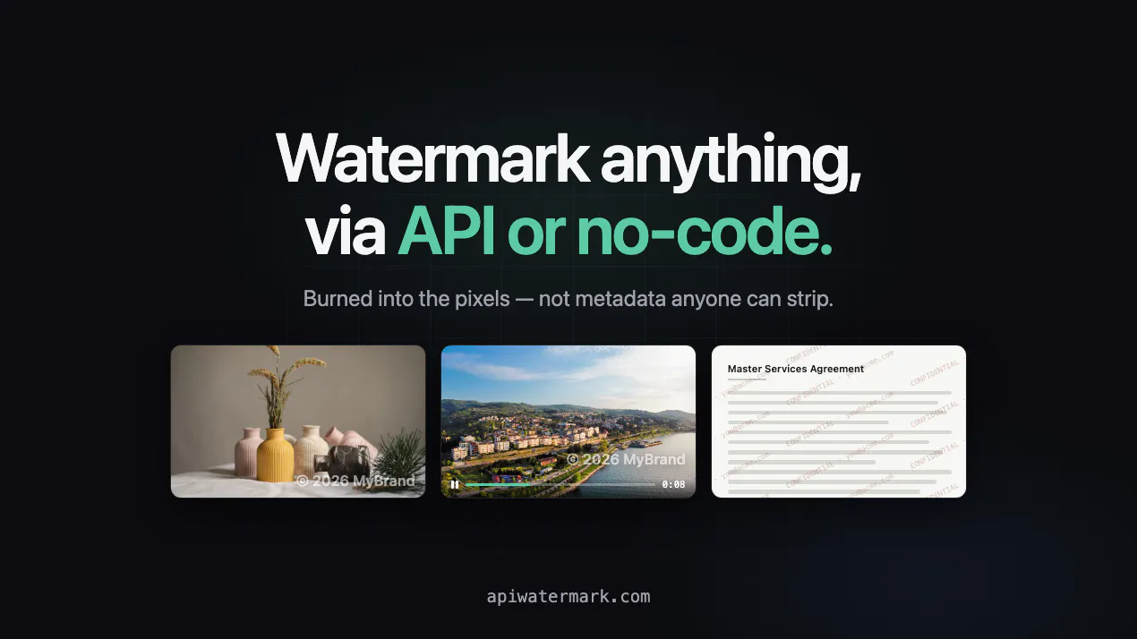 API Watermark product