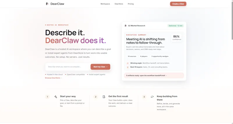 DearClaw screenshot 1