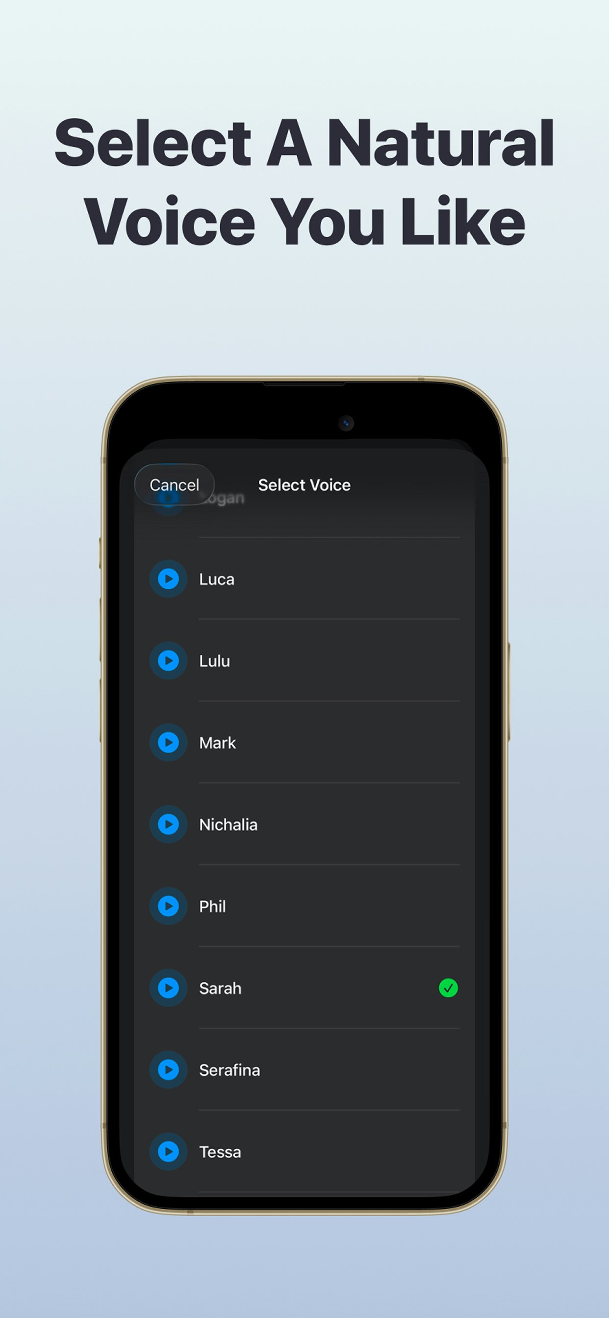 Wake AI - Talking Voice Alarm for iPhone - Screenshot 2 showing product features and functionality