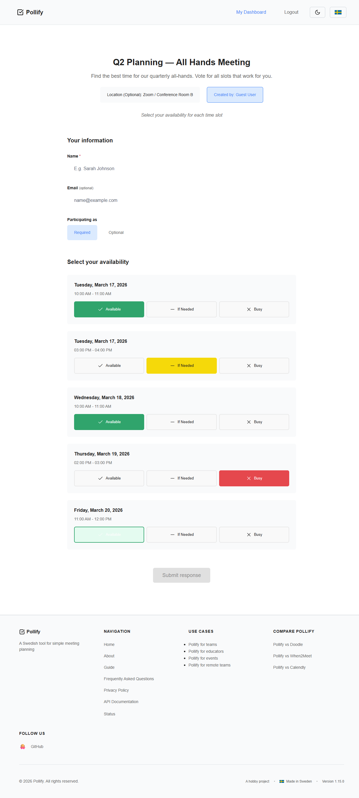 Pollify - Screenshot 3 showing product features and functionality