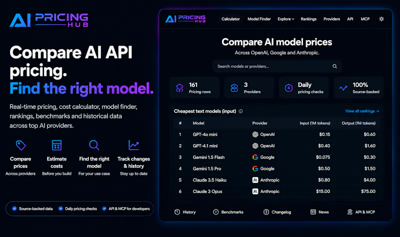 AI Pricing Hub screenshot 3