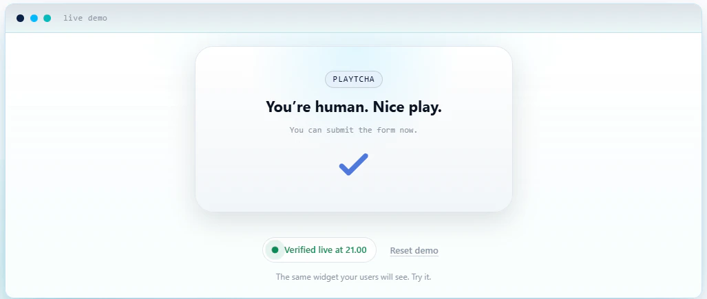 Playtcha.com - The fun CAPTCHA screenshot 1