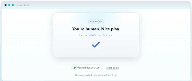 Playtcha.com - The fun CAPTCHA screenshot 1