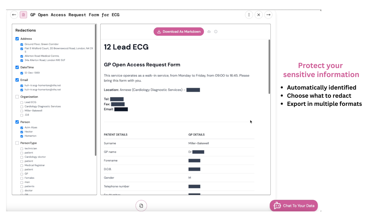 Health Data Avatar - Screenshot 4 showing product features and functionality