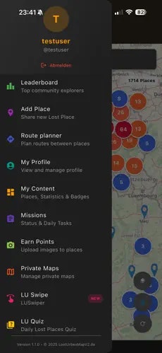 LostUrbexMapV2 - Screenshot 4 showing product features and functionality