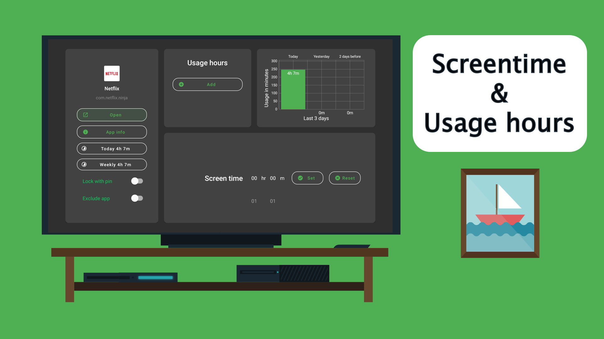 TVUsage Digital Wellbeing for Android TV gallery image