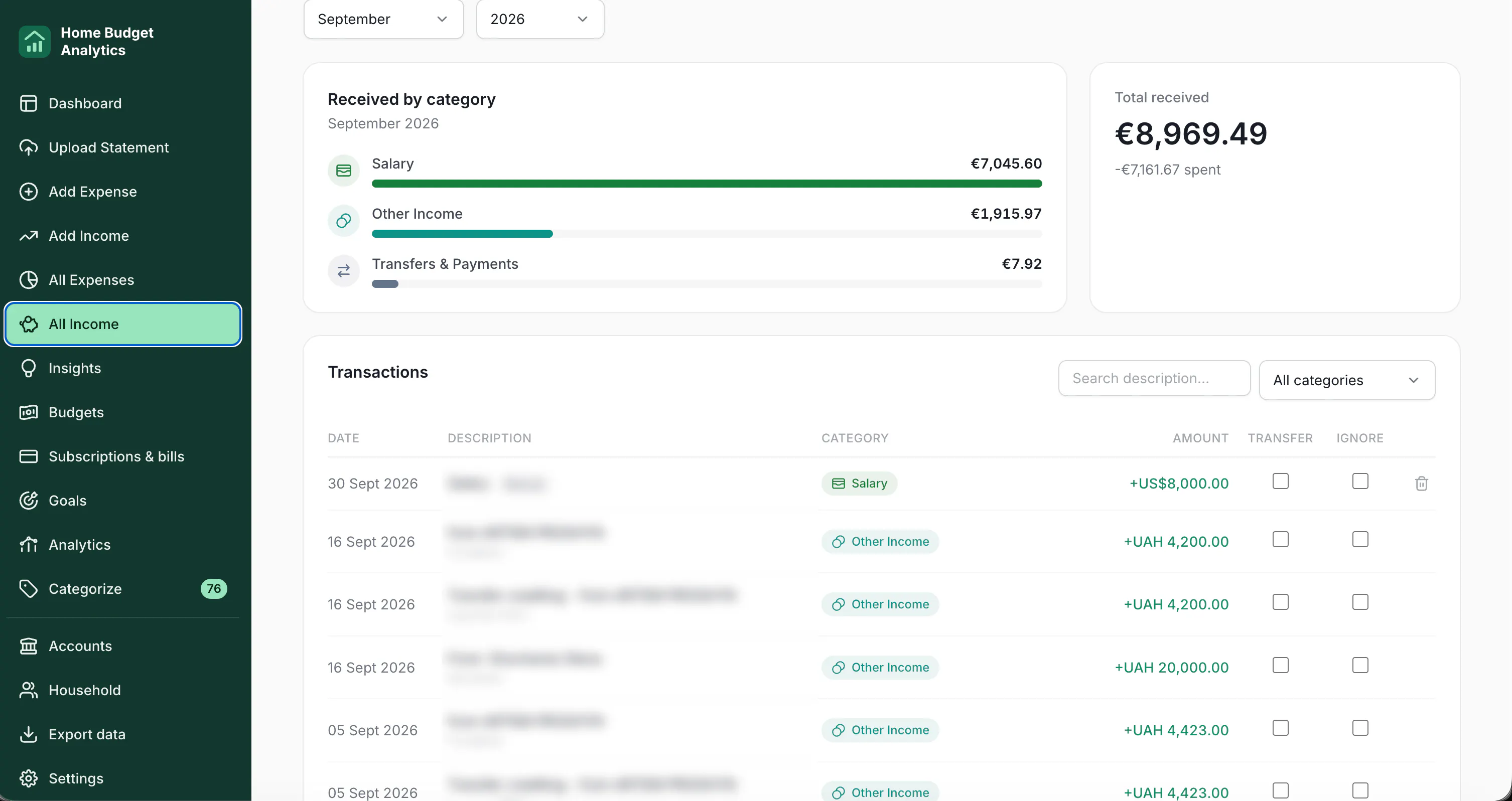 Home Budget Analytics gallery image