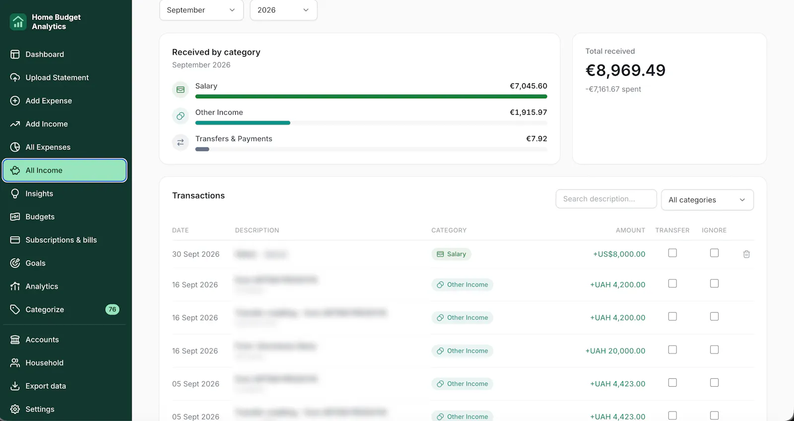 Home Budget Analytics screenshot 5