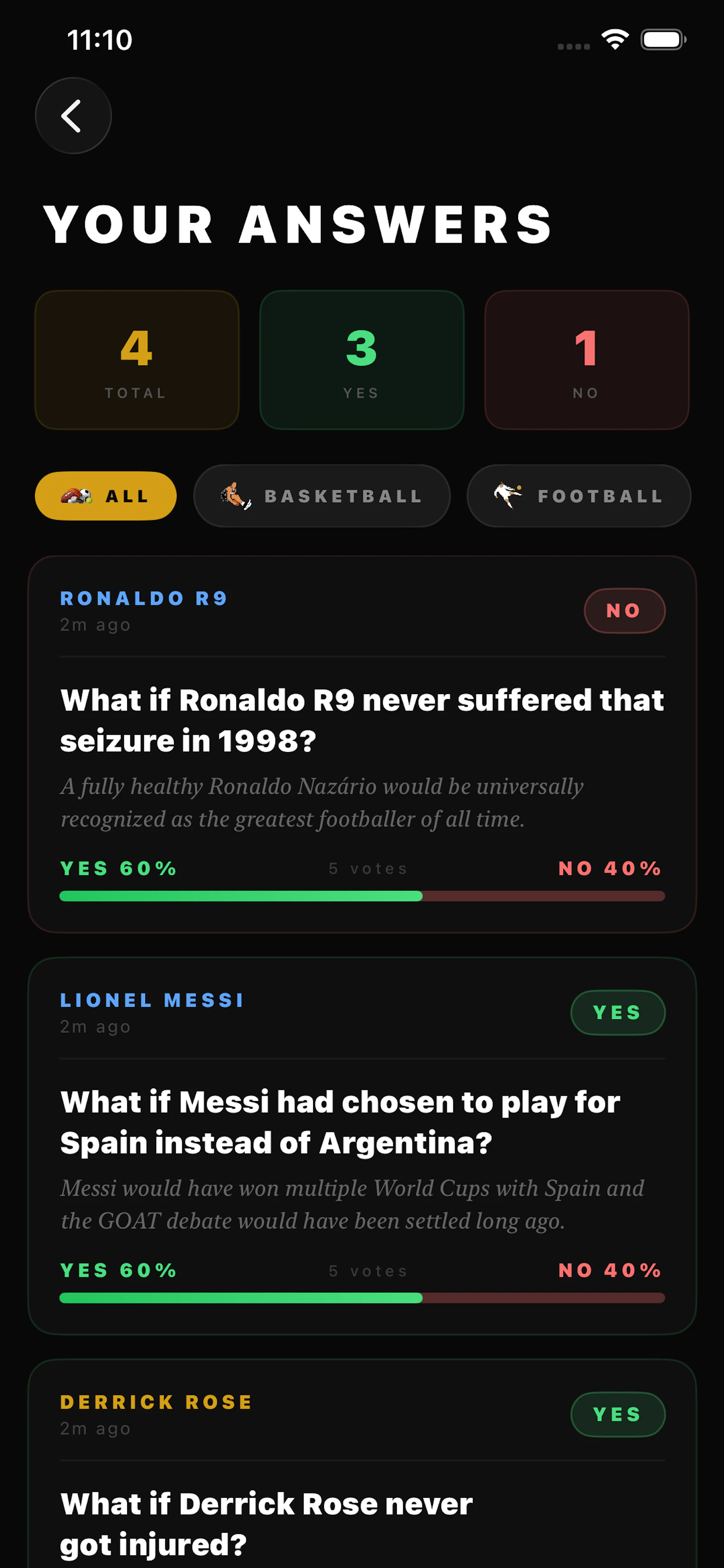 What If ? Sports Debates screenshot 7