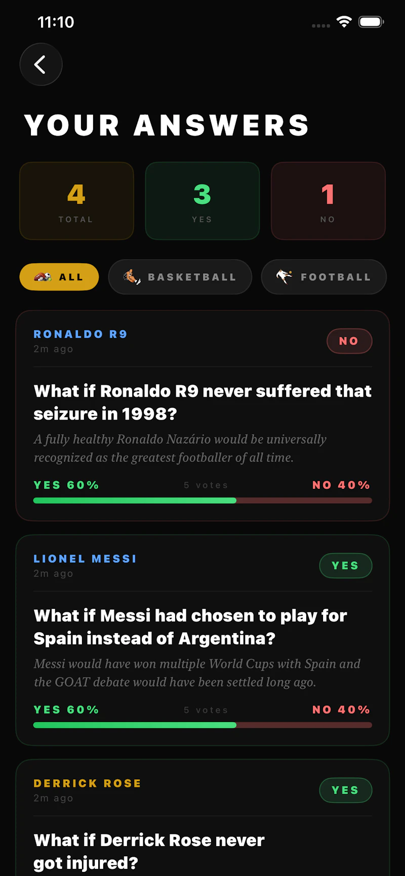 What If ? Sports Debates screenshot 7