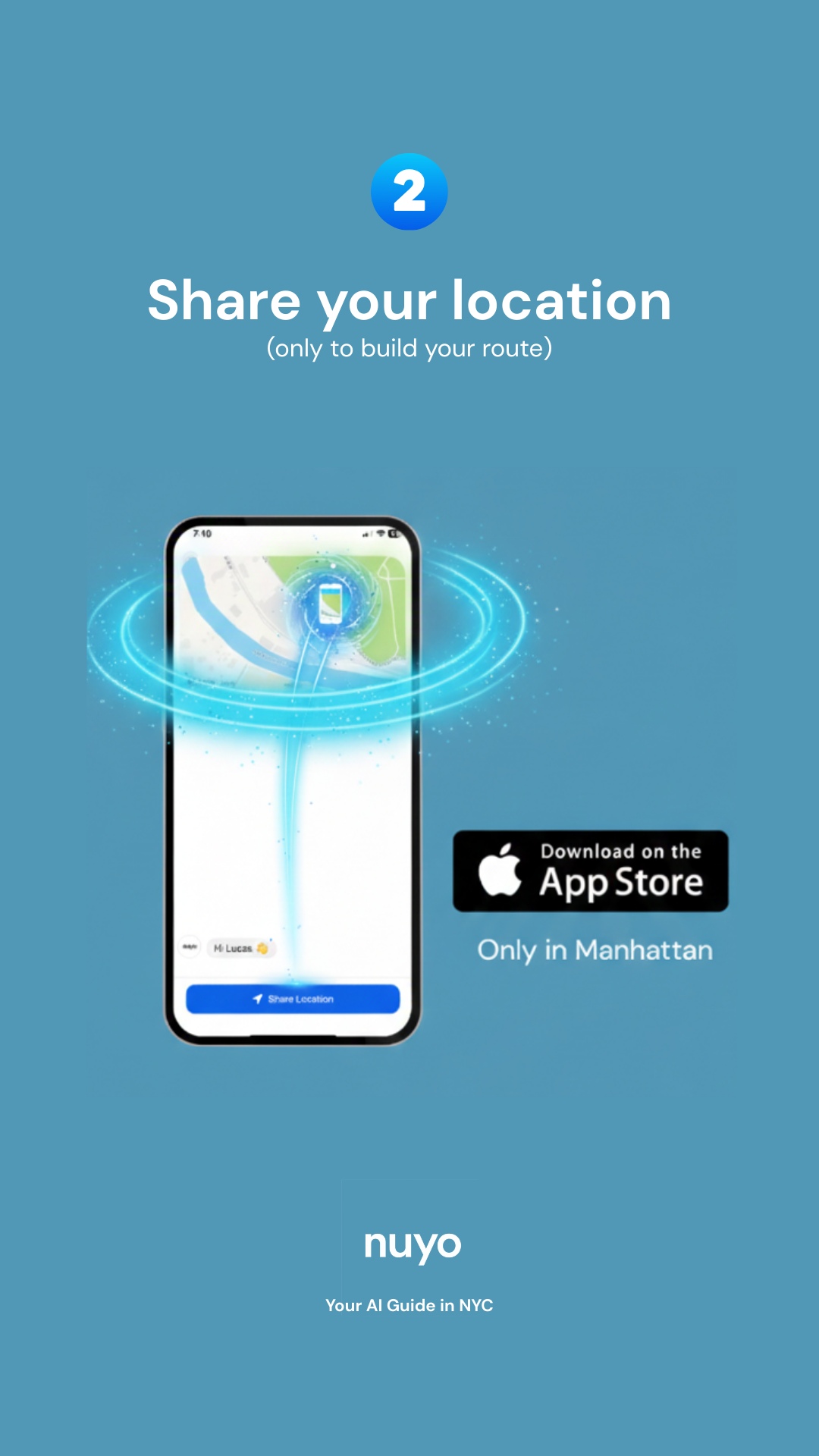Nuyo: Your AI guide in Manhattan - Screenshot 3 showing product features and functionality