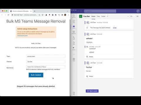 Bulk MS Teams Message Removal gallery image