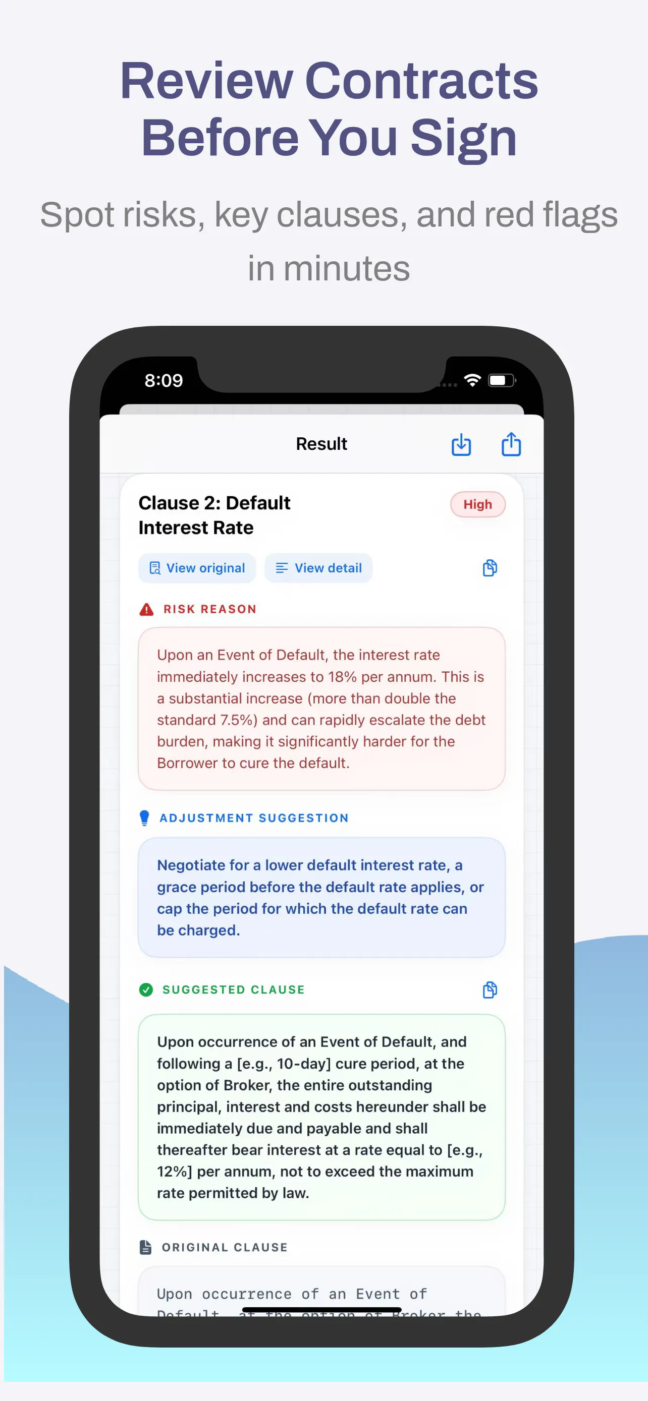 Banner del producto Contract Detective: AI review