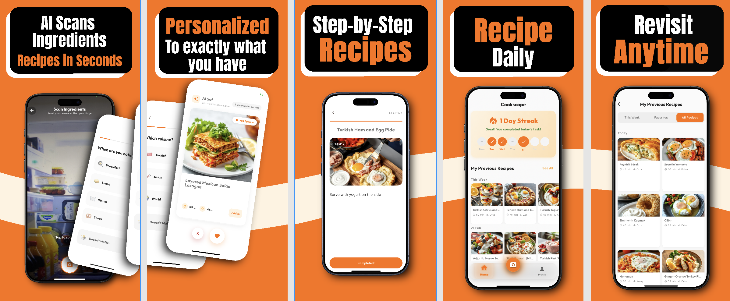 CookScope: AI Fridge Recipes - Main product screenshot demonstrating key features and user interface