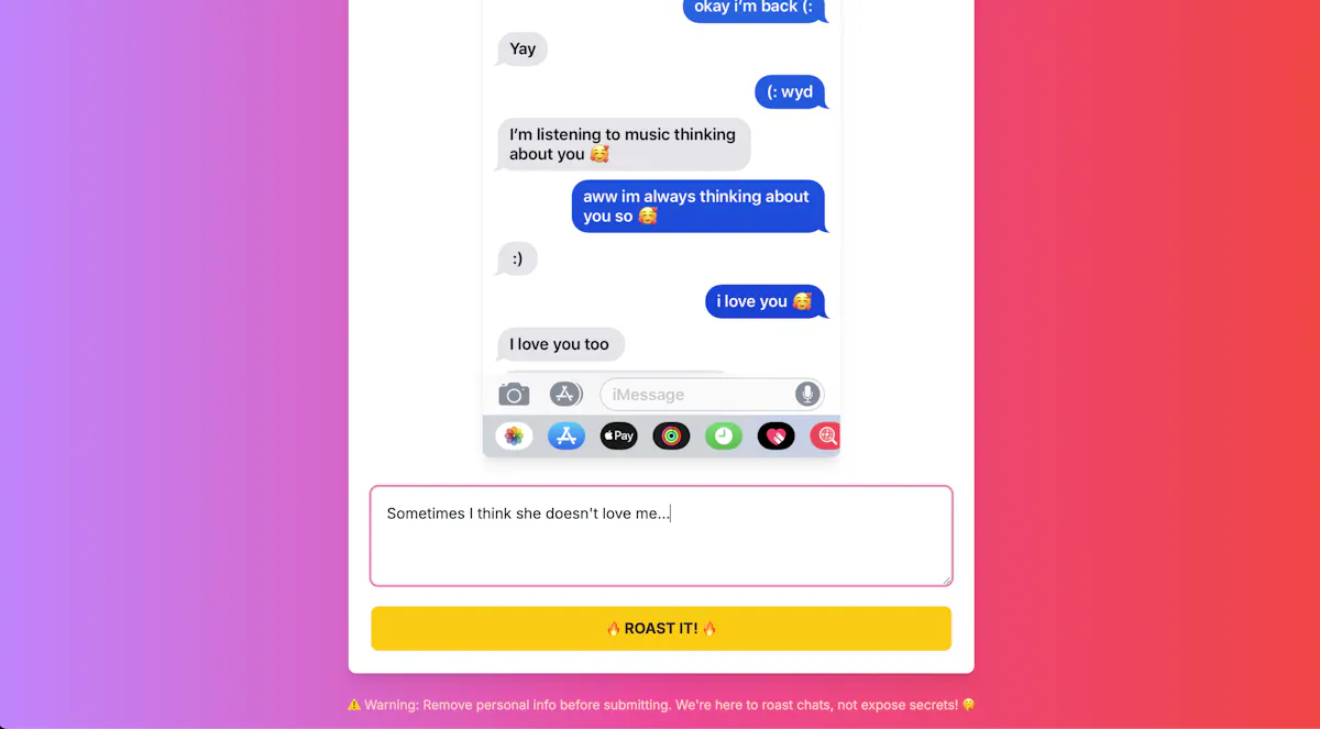 Roast My Chat