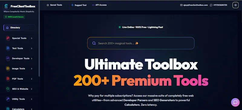 FreeClientToolbox screenshot 2