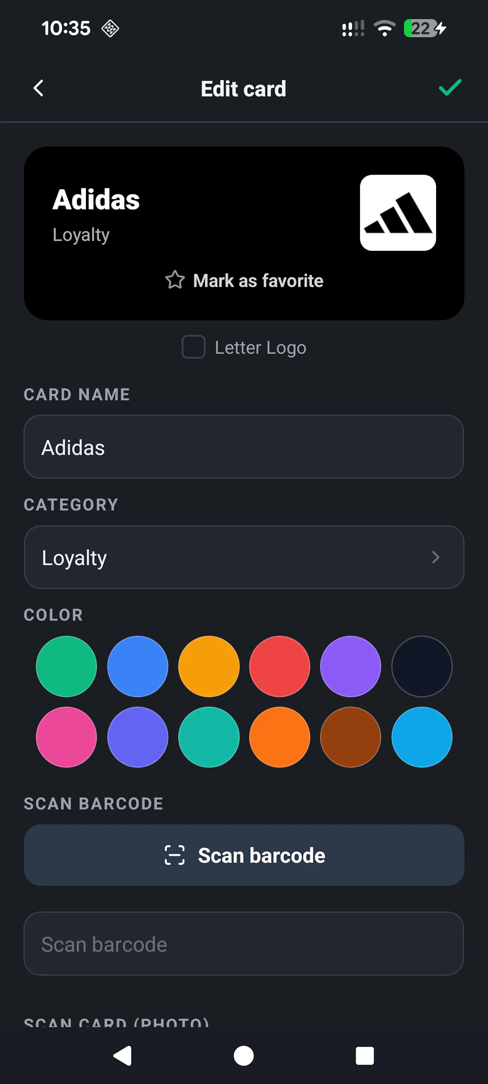All My Cards for Android screenshot 2