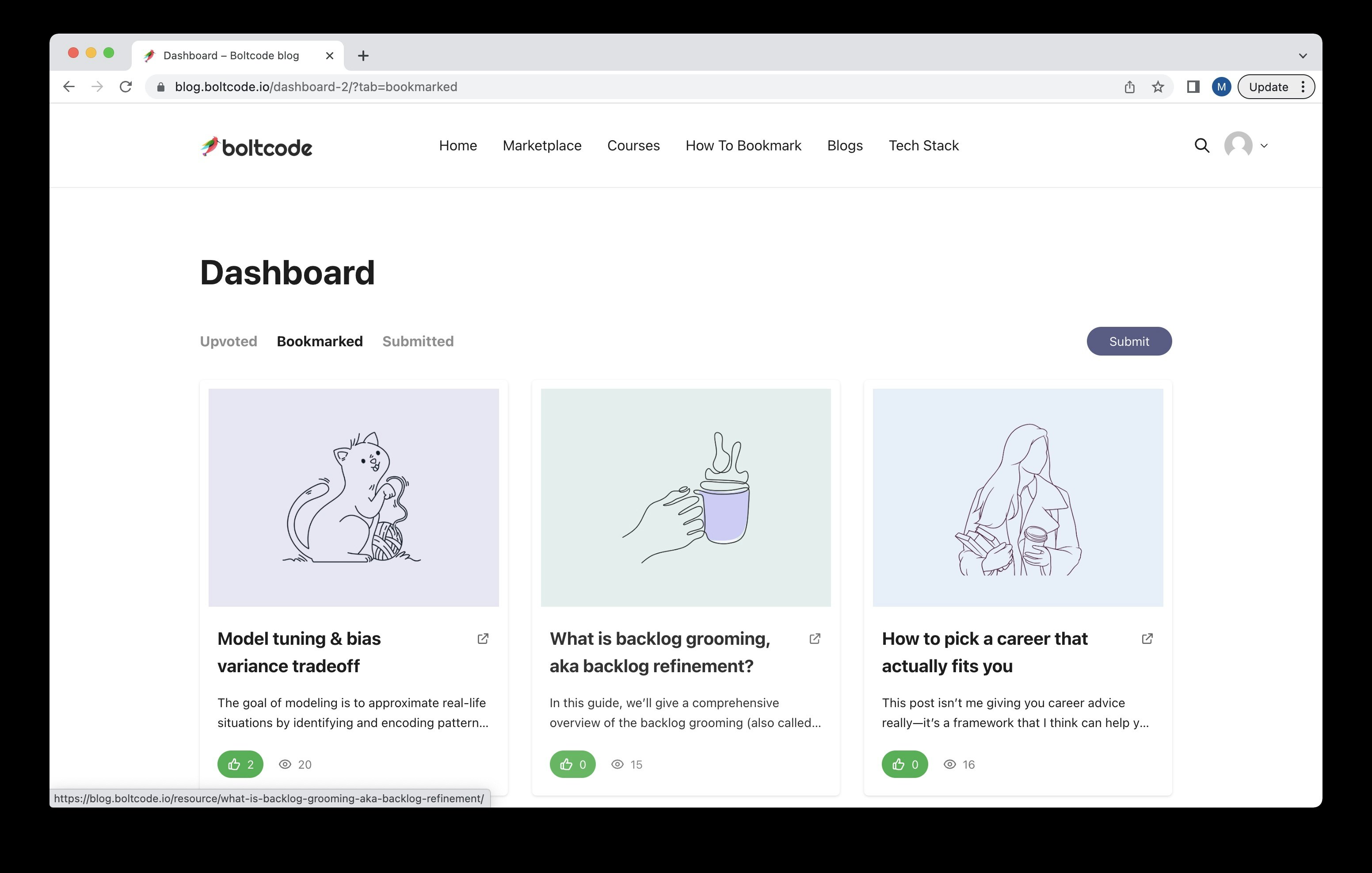 Mídia 5 de Blogs com curadoria de Boltcode