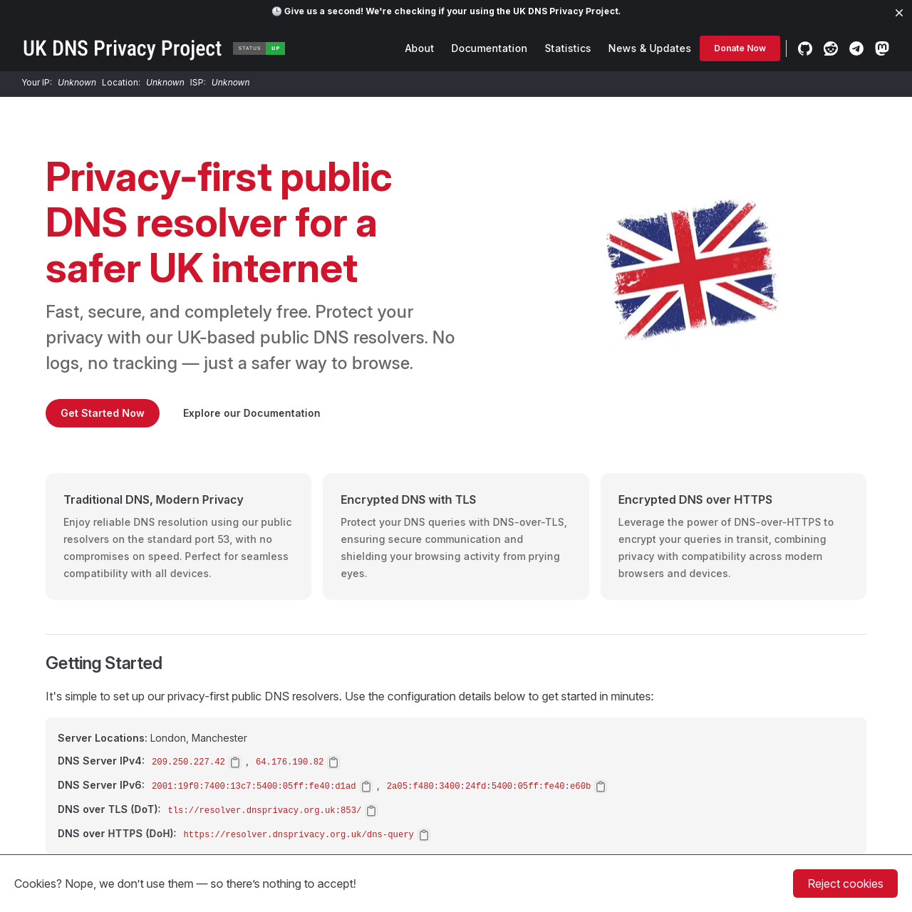 Média Projet de confidentialité DNS britannique - Resolver DNS public-intimité pour le Royaume-Uni 1