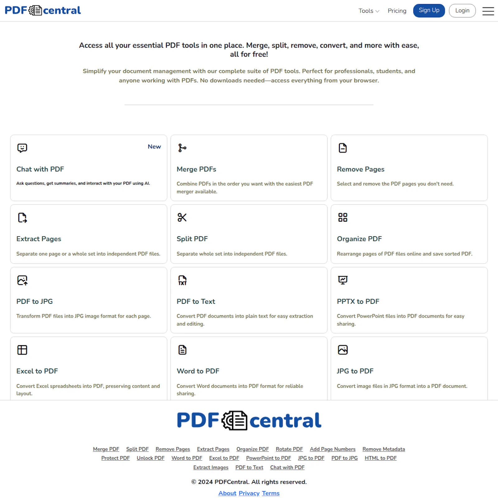PDF Central screenshot 2