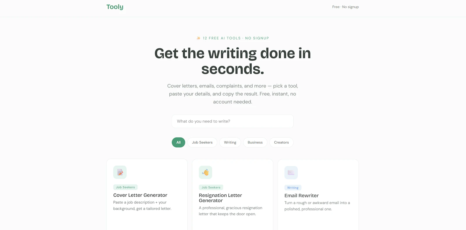 Tooly screenshot 2