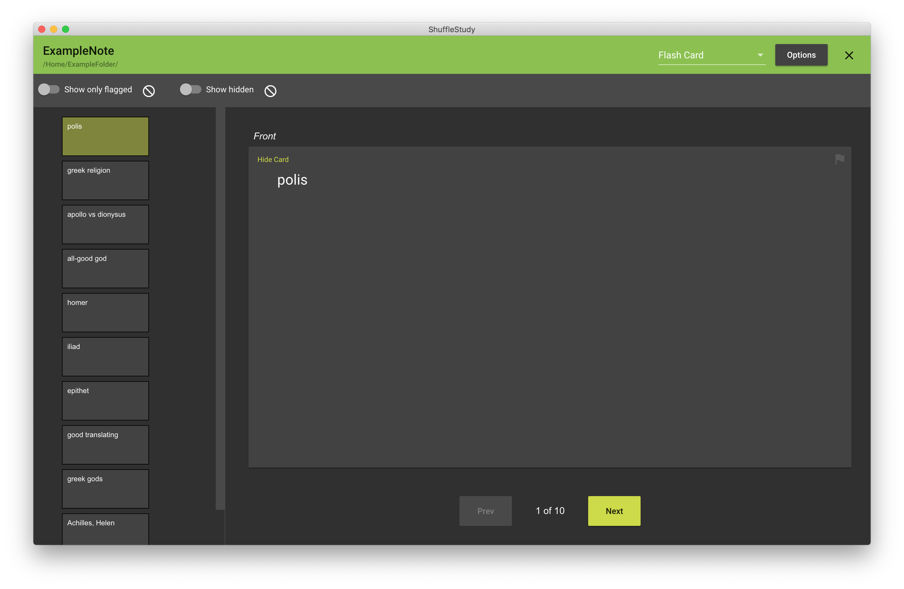 ShuffleStudy gallery image