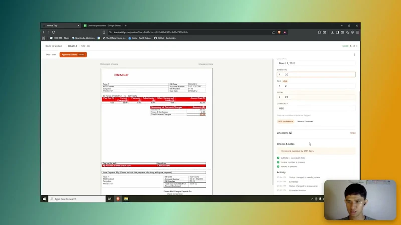 Invoice Tidy screenshot 1 (video preview)