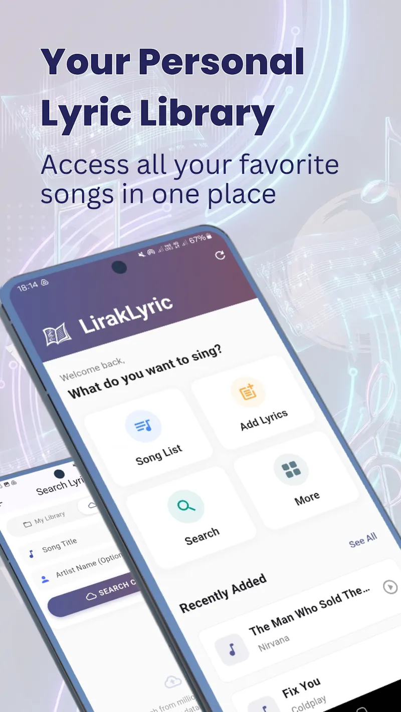 Liraklyric: Offline Songbook screenshot 1