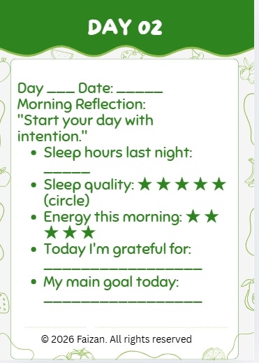 28-Day Balanced Health & Fitness Planner gallery image